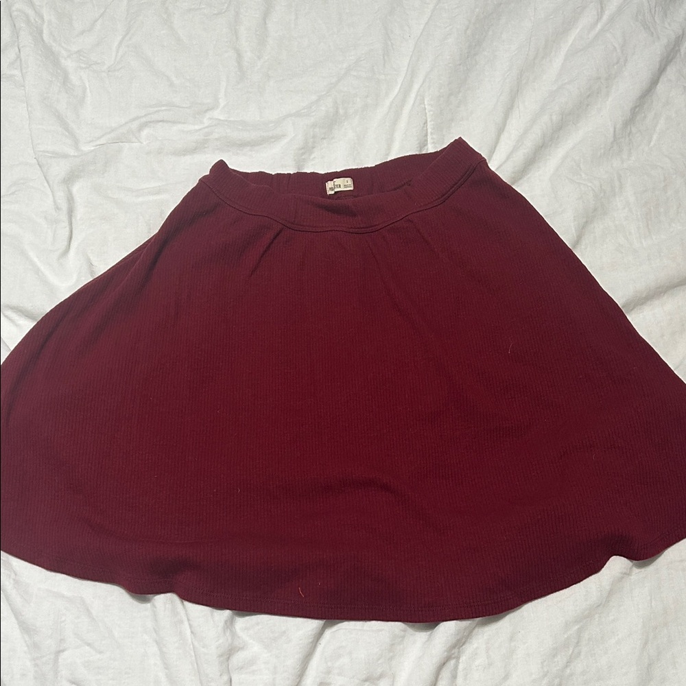 Hollister Deep Red Skater Skirt